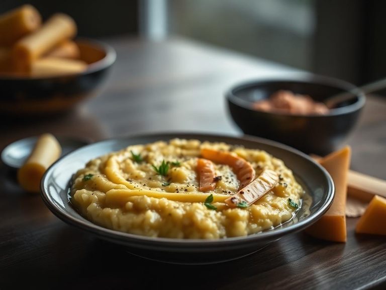 Cornmeal mush or porridge