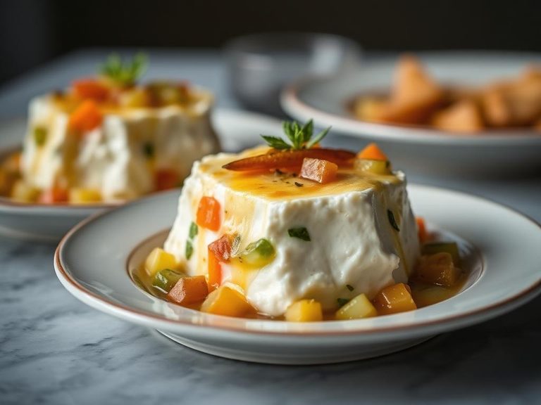 Cottage Cheese and Vegetable Aspic
