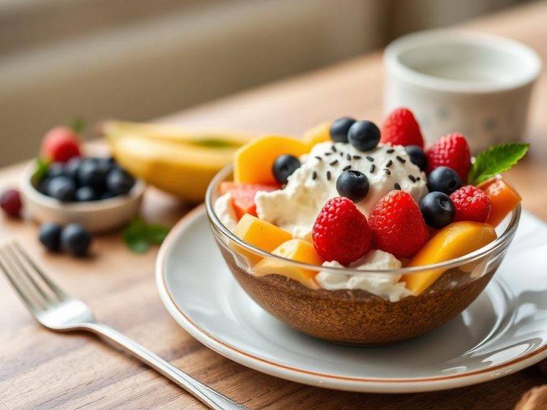 Cottage Cheese Fruit Bowl