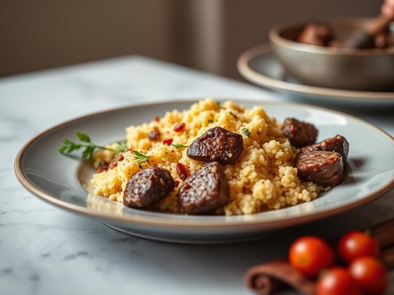 Couscous with Harissa and Lamb