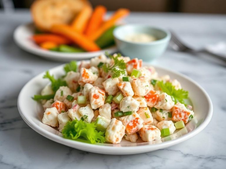Crab salad (with mayonnaise, celery)