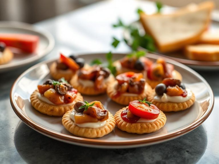 Cracker-based Appetizer Bites