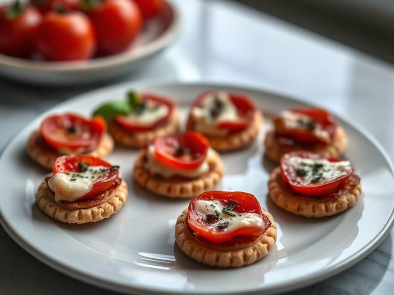Cracker-based pizza bites