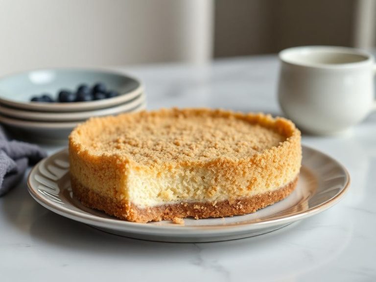 Cracker crumb crust for cheesecake