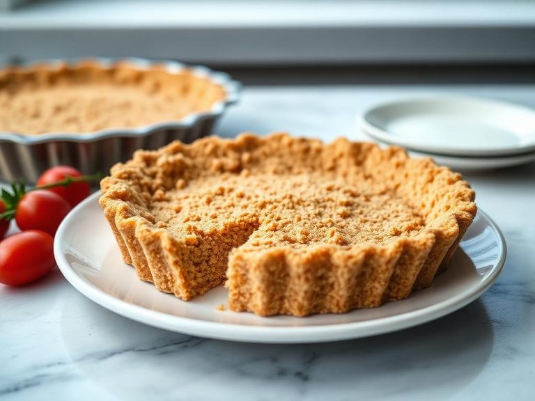 Cracker crumb crust for pies or cheesecakes