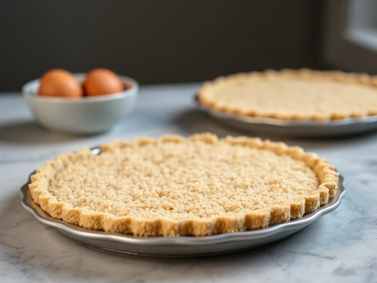 Cracker crumb crust for pies