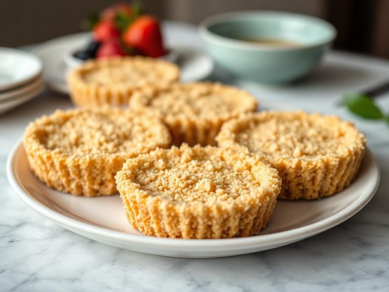 Cracker crumb crusts for cheesecakes or pies