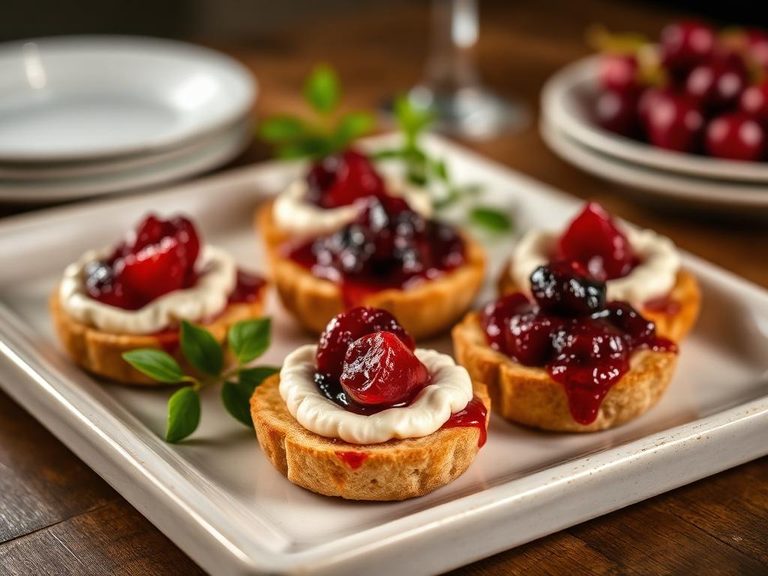 Cranberry Brie Bites