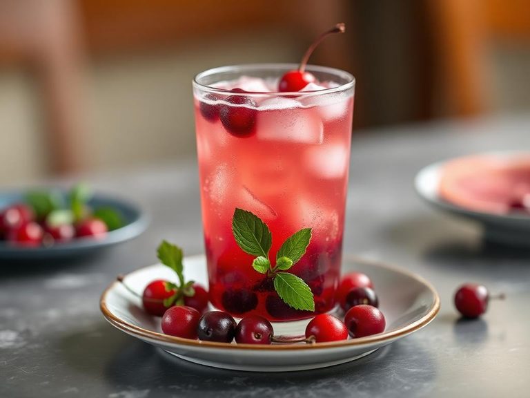 Cranberry Cherry Spritzer