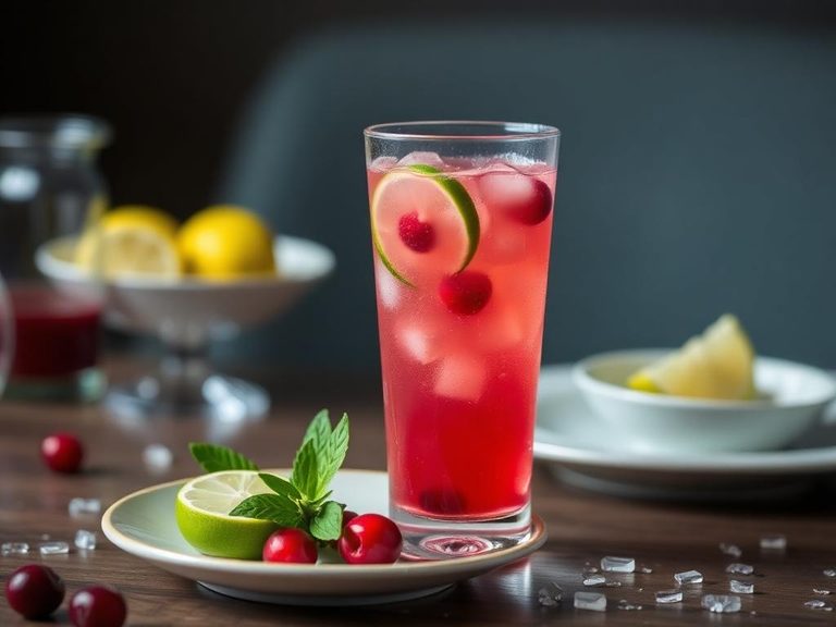 Cranberry-Lime Spritzer