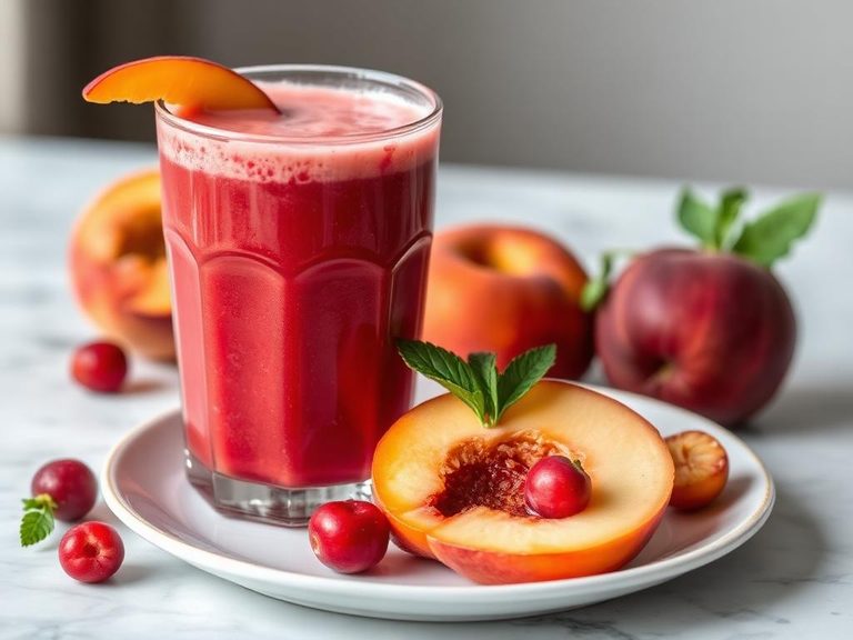 Cranberry Peach Smoothie