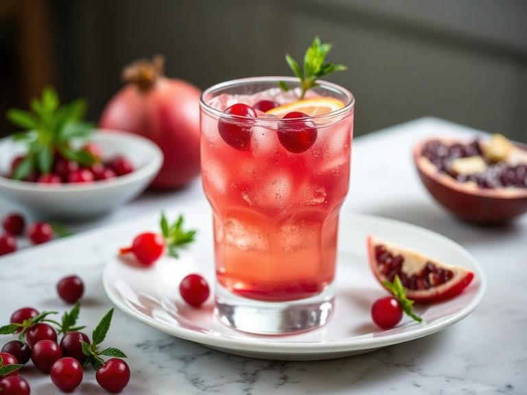 Cranberry Pomegranate Spritzer