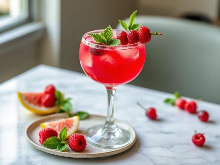 Cranberry-Raspberry Mocktail
