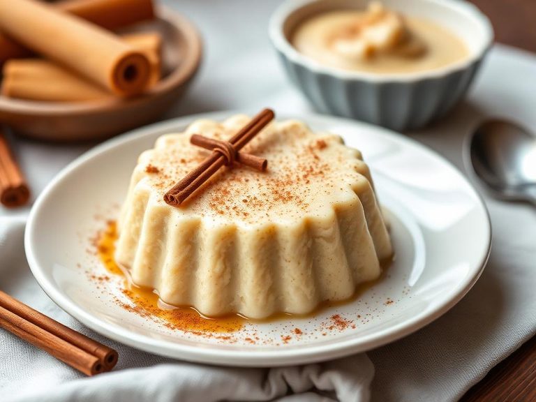Cream of Wheat pudding with cinnamon
