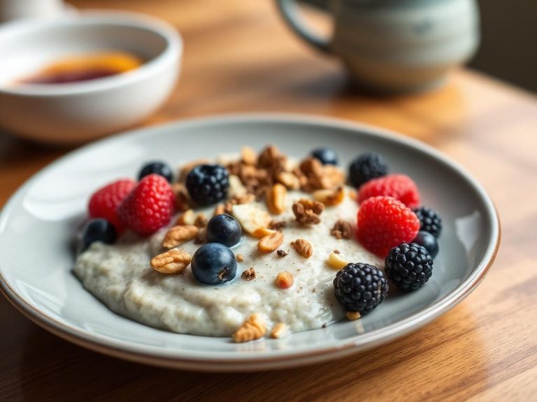 Cream of Wheat with Berries and Nuts