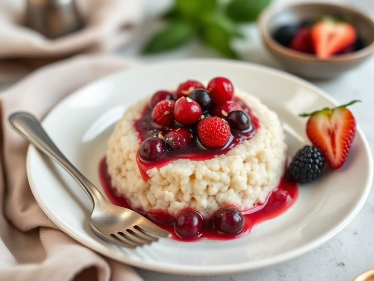 Cream of Wheat with fruit compote or fresh berries