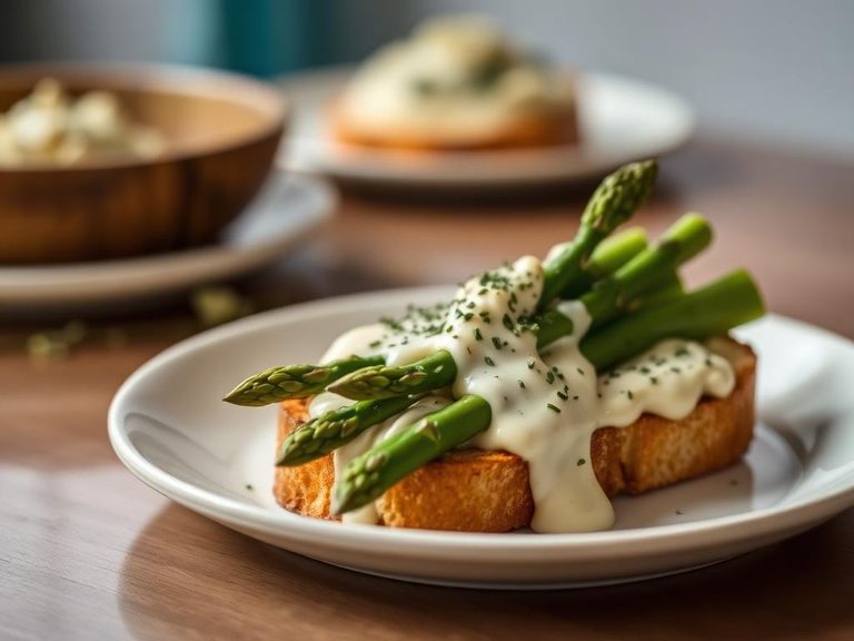 Creamed Asparagus on Toast