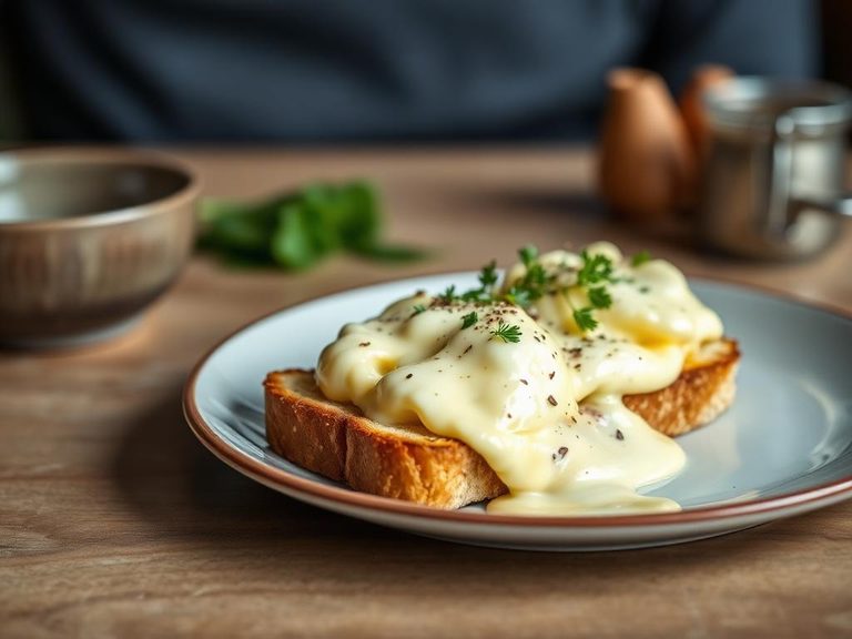 Creamed Eggs on Toast