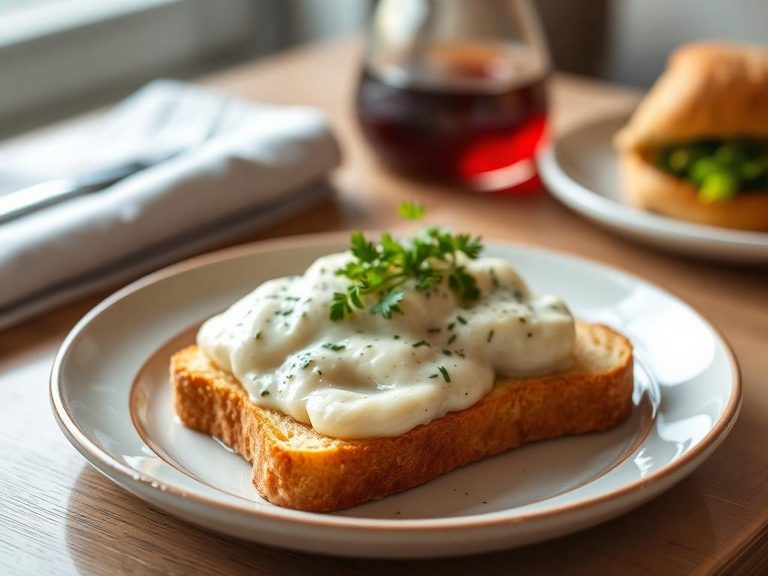 Creamed Haddock on Toast