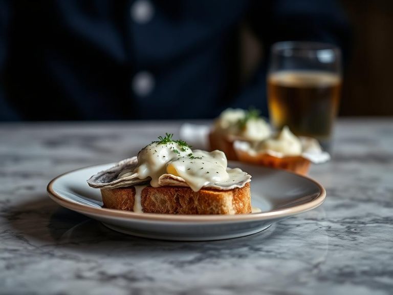 Creamed Oysters on Toast