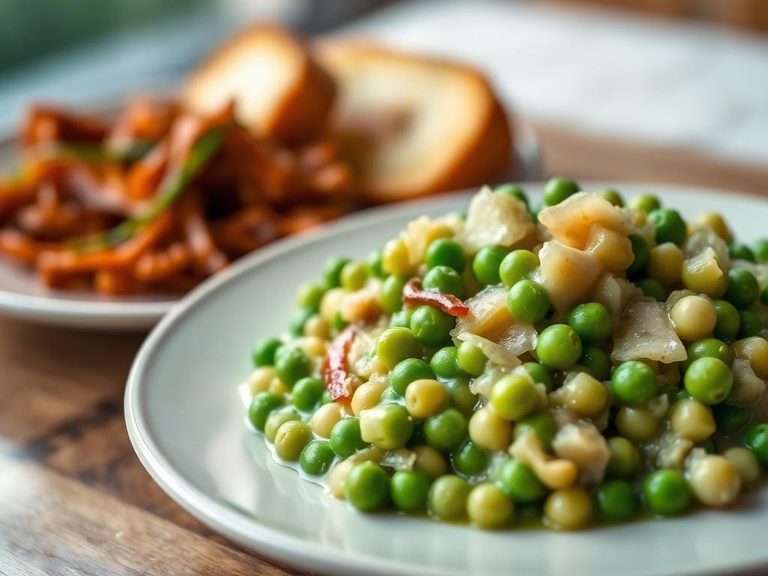Creamed Peas and Onions
