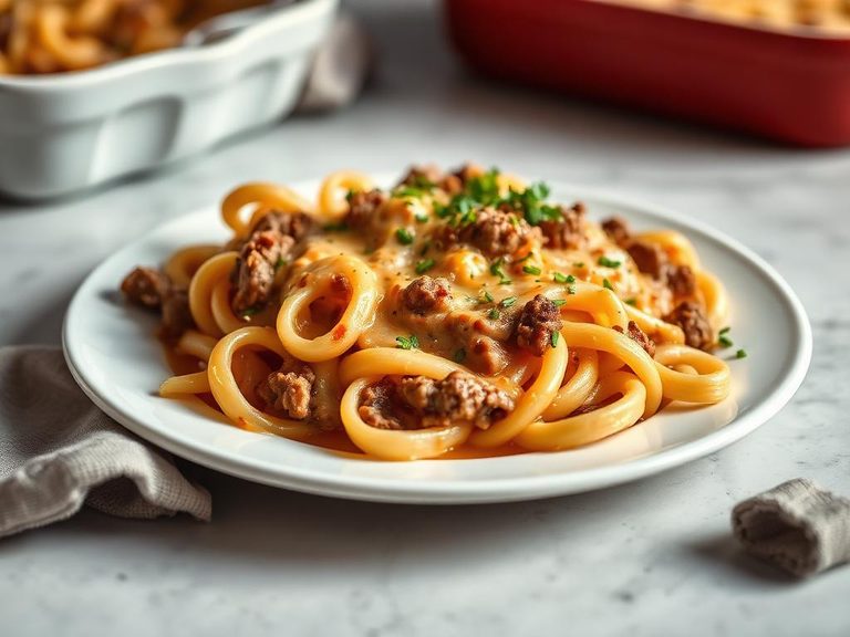 Creamy Beef Pasta Bake