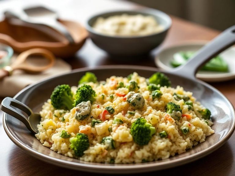 Creamy Broccoli Rice Skillet