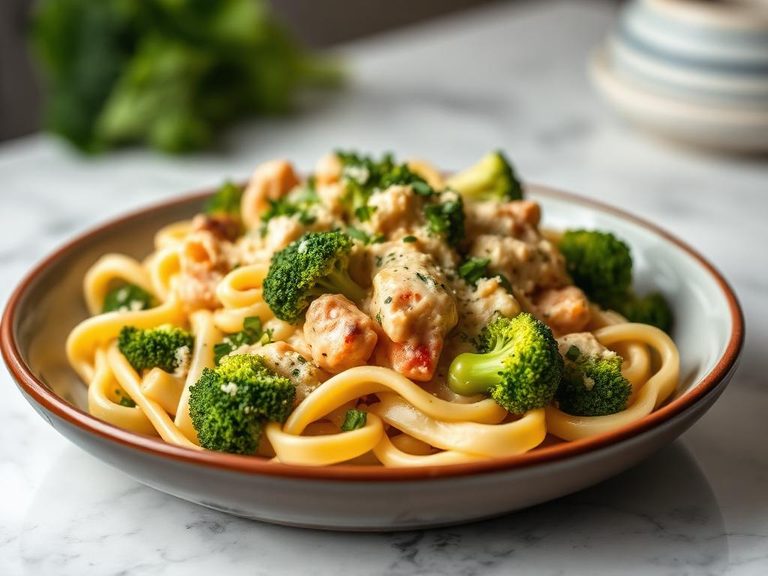 Creamy Chicken and Broccoli Pasta Bake