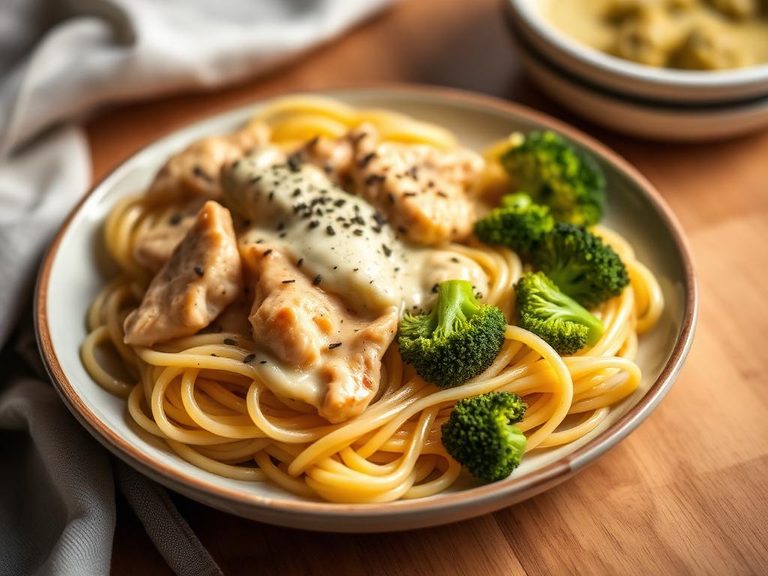 Creamy Chicken and Broccoli Pasta