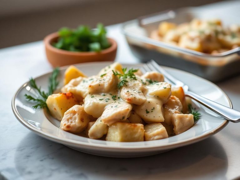 Creamy Chicken and Potato Bake