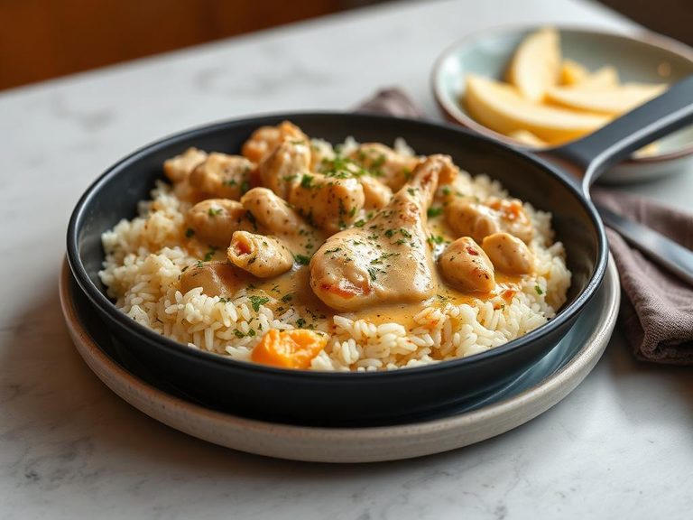 Creamy Chicken and Rice Skillet