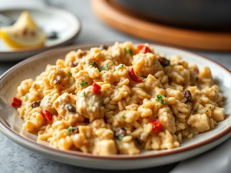 Creamy chicken and wild rice casserole