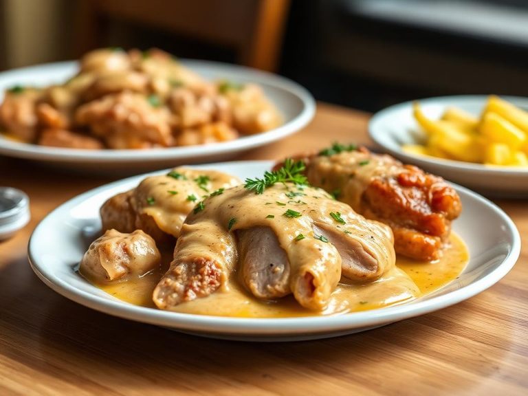 Creamy chicken or pork dishes
