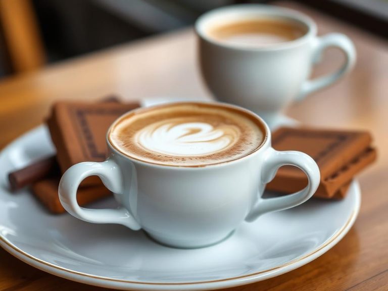 Creamy coffee or tea
