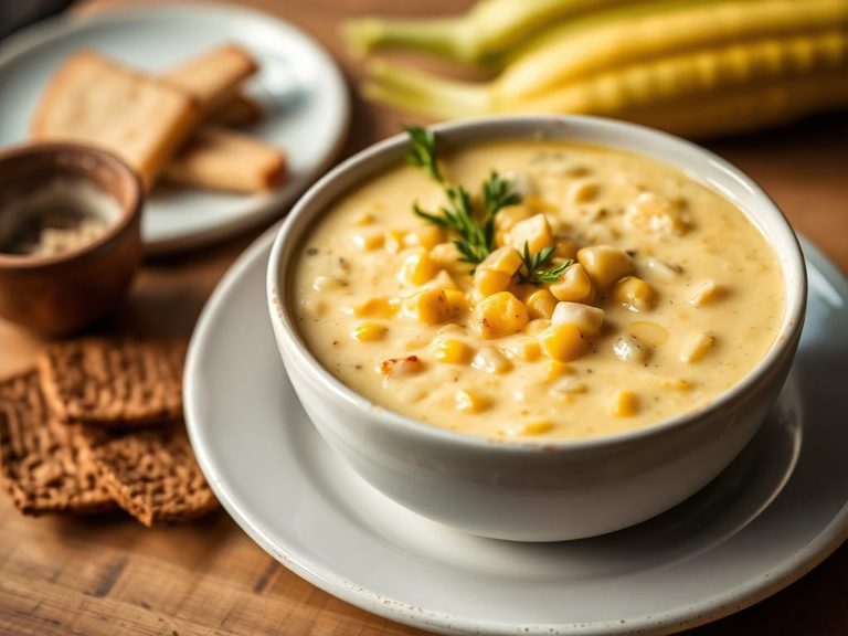 Creamy corn chowder