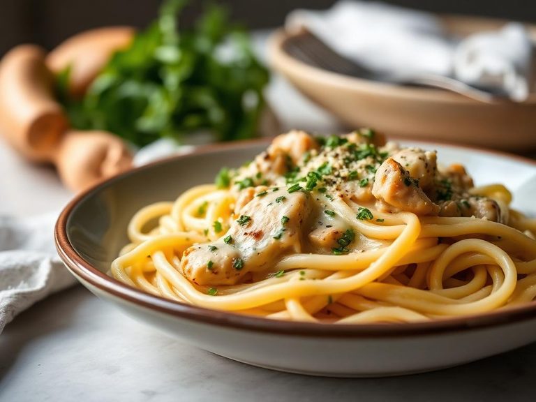 Creamy Garlic Chicken Pasta