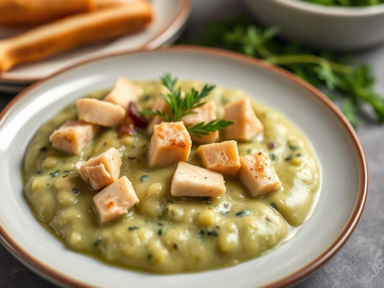 Creamy Green Bean and Chicken Purée