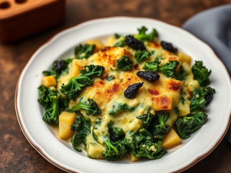 Creamy Kale and Potato Gratin