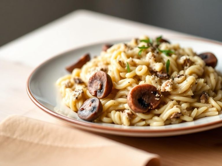 Creamy Mushroom Risotto (as a shortcut)