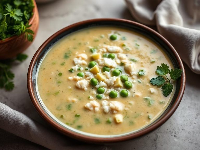 Creamy Pea and Rice Soup (for older babies)