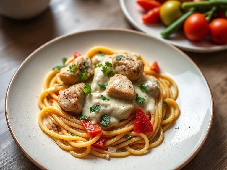 Creamy Poultry and Vegetable Pasta