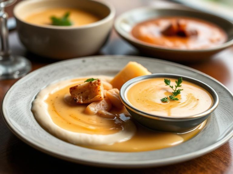 Creamy sauces and soups