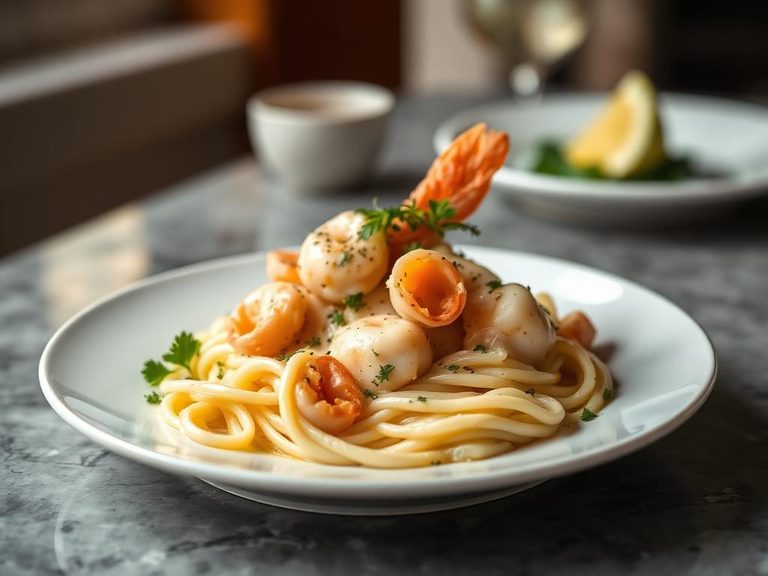 Creamy Seafood Carbonara