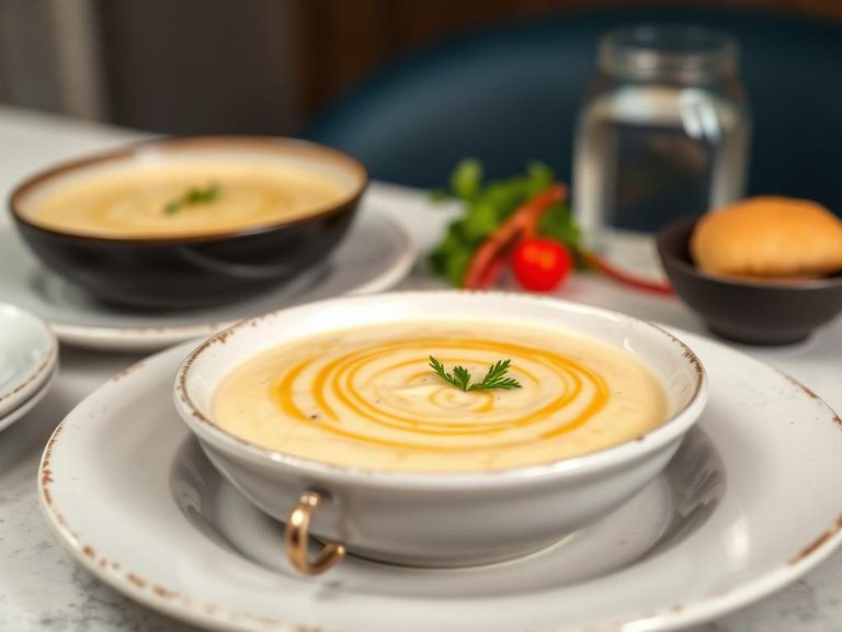 Creamy soups and sauces (béchamel base)