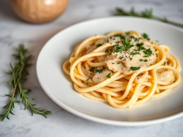 Creamy tarragon pasta