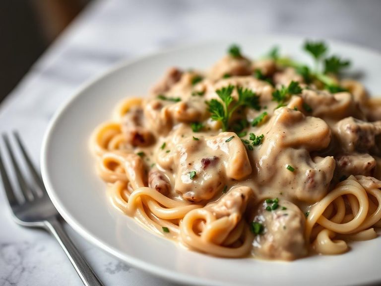 Creamy Vegan Stroganoff