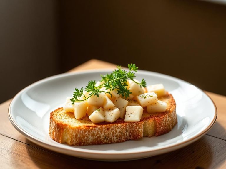Cress on open-faced rye bread (Smørrebrød)