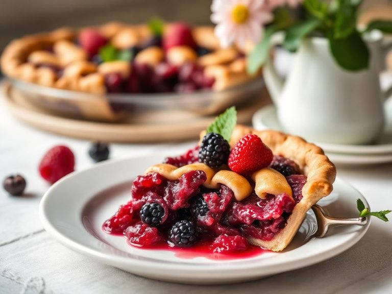 Crisp berry pie