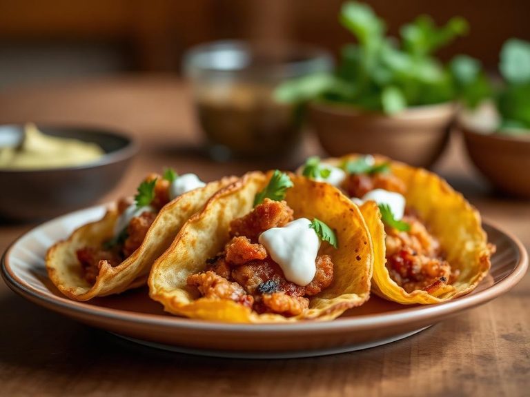 Crispy Potato Skin Tacos