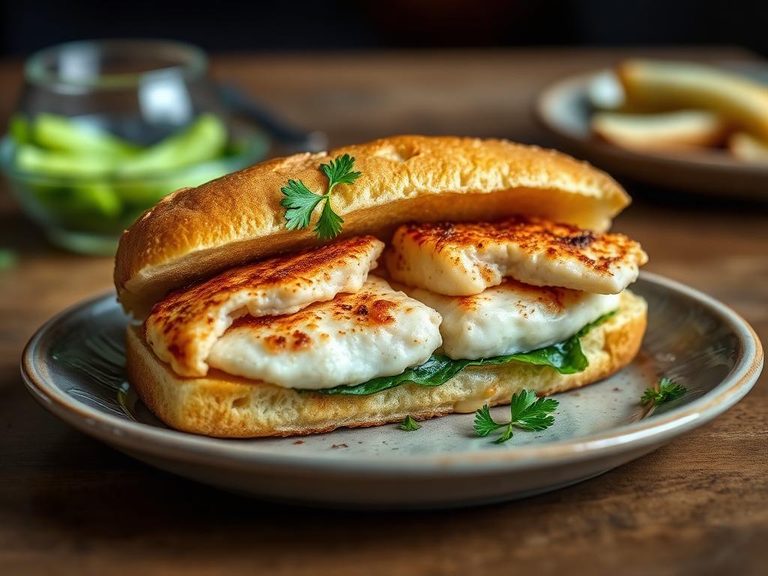 Croaker Fish Sandwich